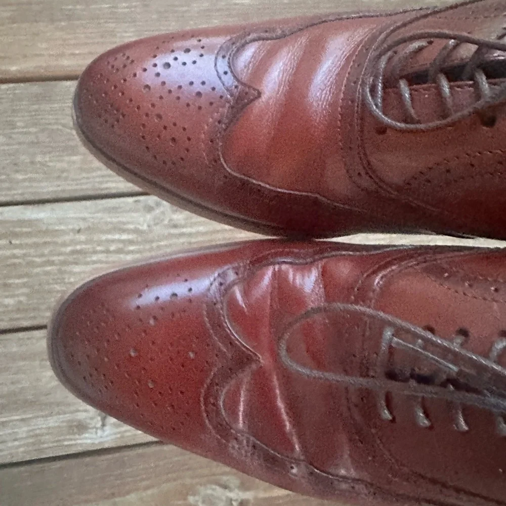 Stacy Adams Brown Leather Oxfords